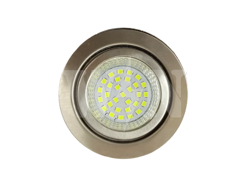 TL-LITE LED EYE BALL ROUND 2 1/2'' 3W (6000K) SILVER SR88