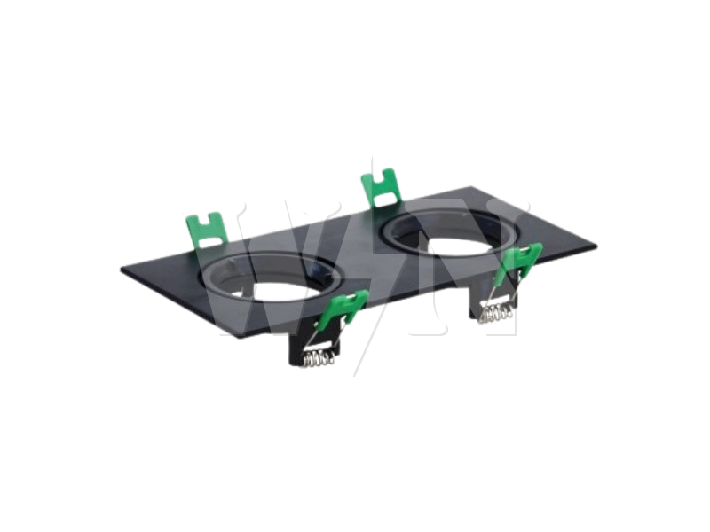 YETPLUS GU10X2 EYE BALL FITTING SQUARE (BLACK) YET0022