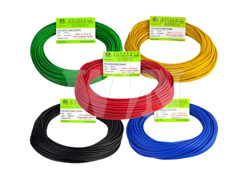 FAJAR AUTO CABLE 28/026 (GREEN) #ROLL