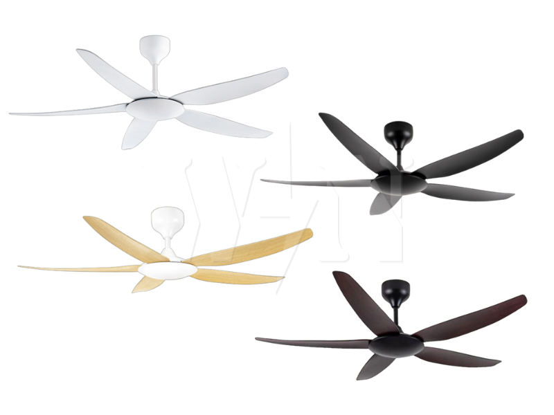 REZO CEILING FAN 56'' 5 BLADE REMOTE DC ZETTA