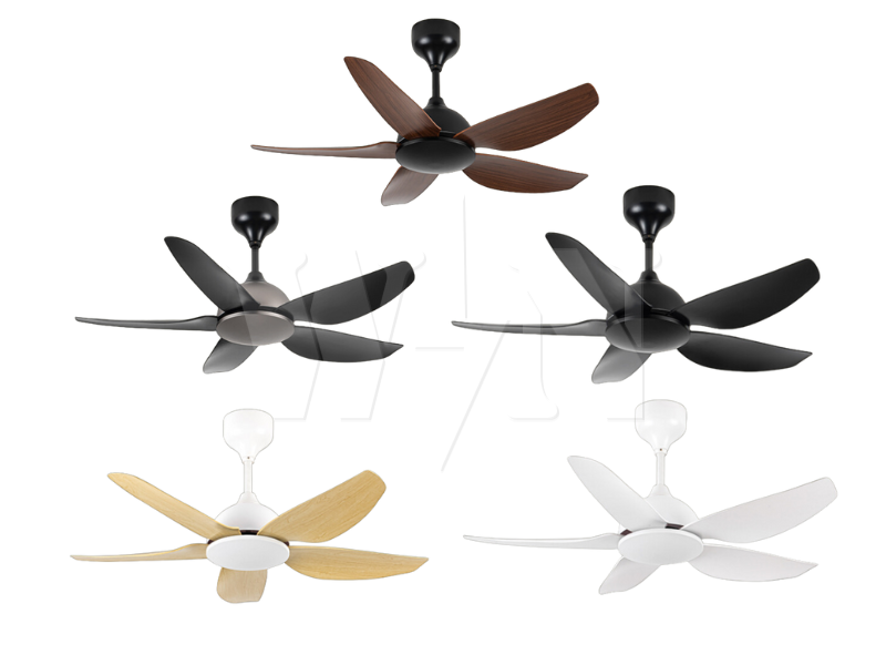 REZO CEILING FAN 42" 5 BLADE REMOTE DC MERCURY