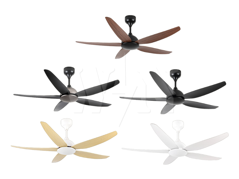 REZO CEILING FAN 56" 5 BLADE REMOTE DC MERCURY
