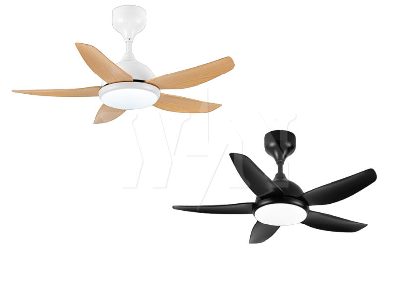 REZO CEILING FAN 42" 5 BLADE DC LED MERCURY LED