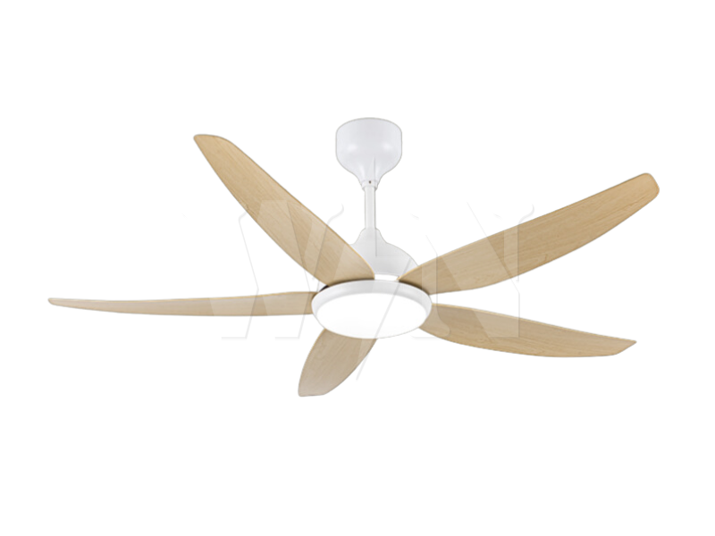 REZO CEILING FAN 56" 5 BLADE DC LED MERCURY LED