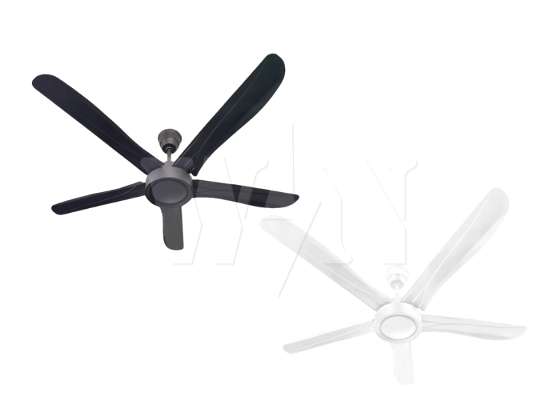 REZO CEILING FAN 56" 5 BLADE REMOTE METAL S306 