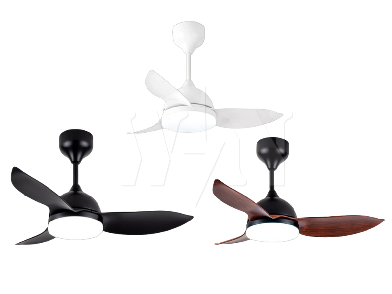 REZO CEILING FAN 33" 3 BLADE REMOTE LED DC VIVO