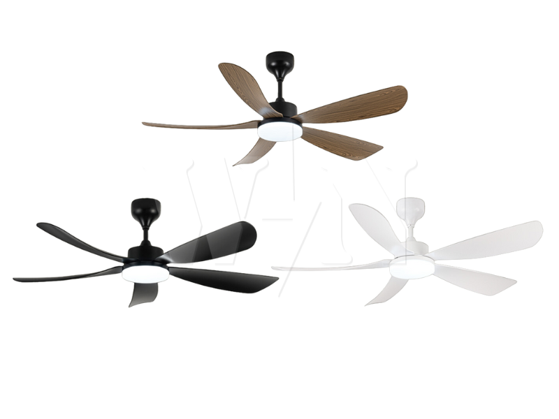 REZO CEILING FAN 54" 5 BLADE DC LED EPSOM