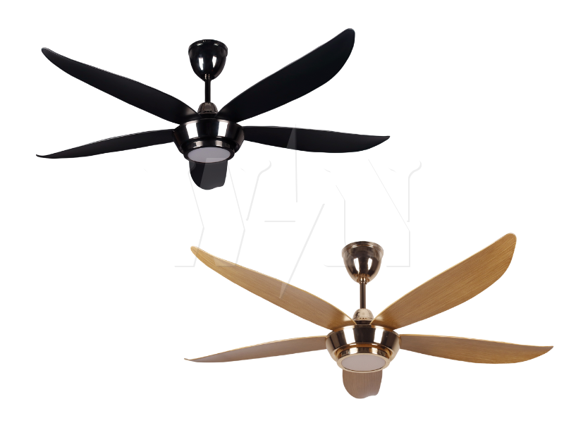 NSB CEILING FAN 56" 5 BLADE REMOTE DC LED ANISE