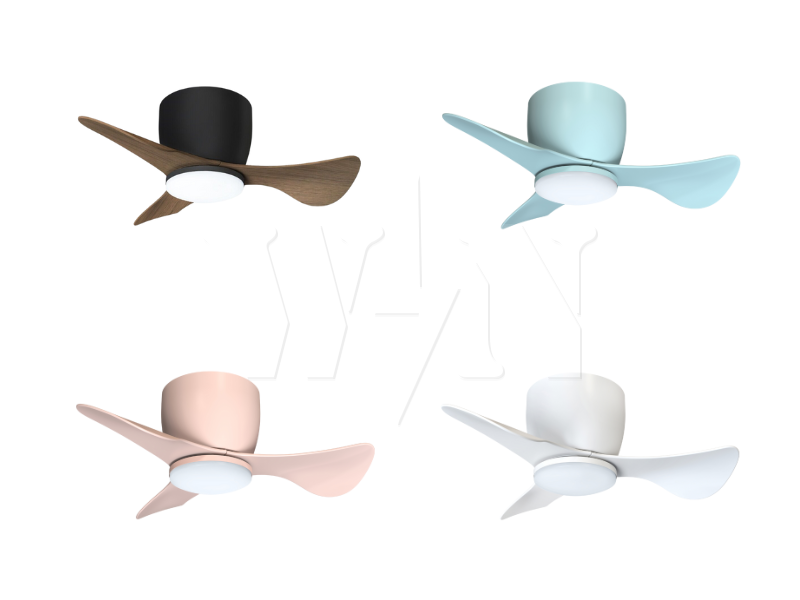 NSB CEILING FAN 22" 3 BLADE REMOTE DC LED WIFI CUPID 