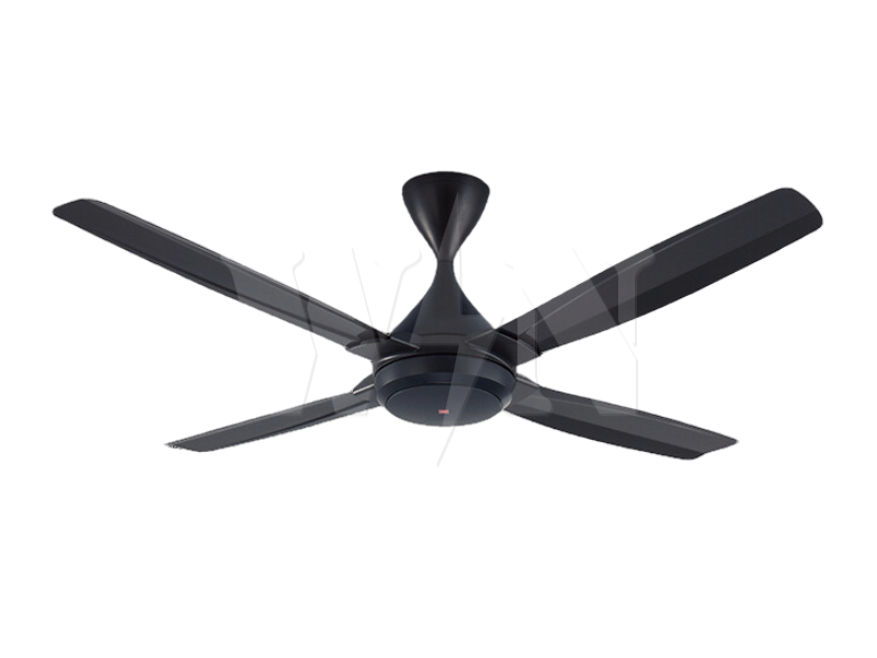 KDK CEILING FAN 56'' 4 BLADE REMOTE DC (DARK GREY) DC 4SERIES K14TEDG