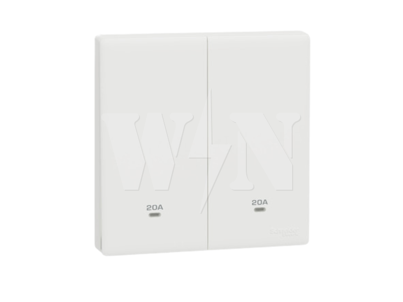 SCHNEIDER VIVACE-E 20A 2GANG DOUBLE POLE KBN32D20NWE